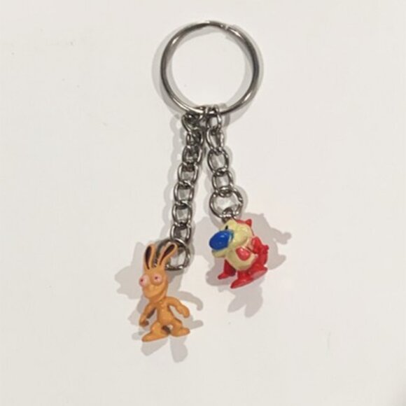 Ren & Stimpy Duo Keychain – 3.75 Inch Collectible Cartoon Keychain - Picture 3 of 6